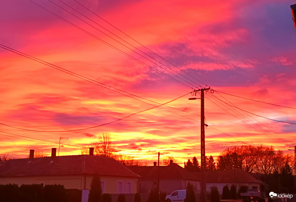 Golden skies