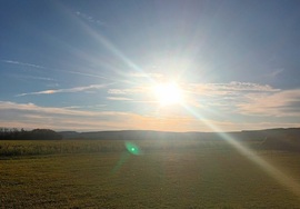 Hazy skies 