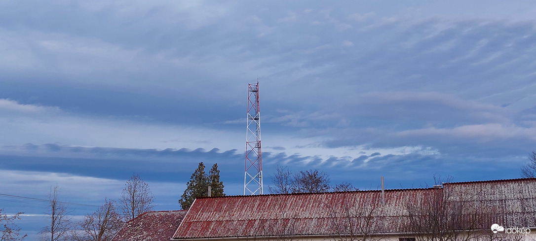 Kelvin-Helmholtz felhő Tiszacsegénél
