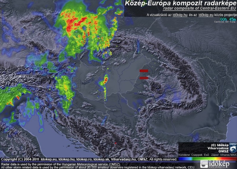 cseh-lengyel-szlovák hatron lévő zivatarok 2011.05.28