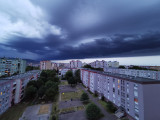 Pécs Kertváros Látkép vihar előtt
