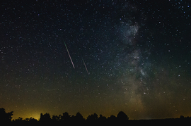 Perseidák a tejút mellett (2016)