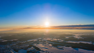 Párás téli horizont