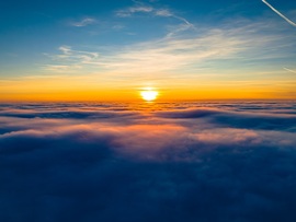 Naplemente az inverzió felett