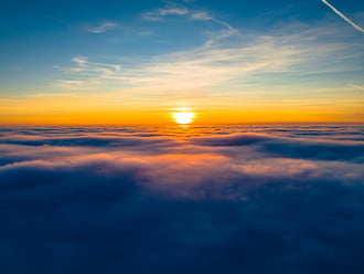 Naplemente az inverzió felett