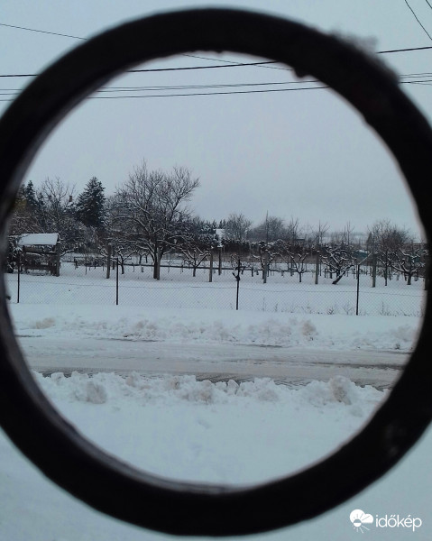 Téli táj keretbe foglalva :)