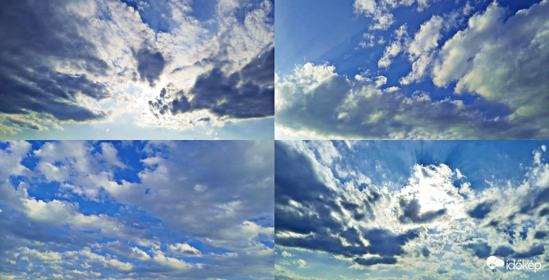 Változatos égképek szombat délutánról :)