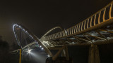 Ködben úszó Tiszavirág híd 