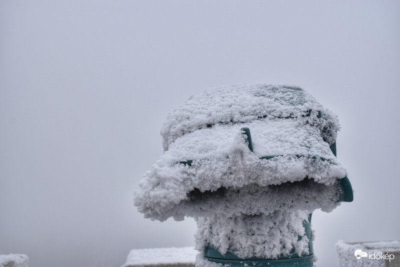 Havas, zúzmarás táj az Írott-kőről 2017.02.11.