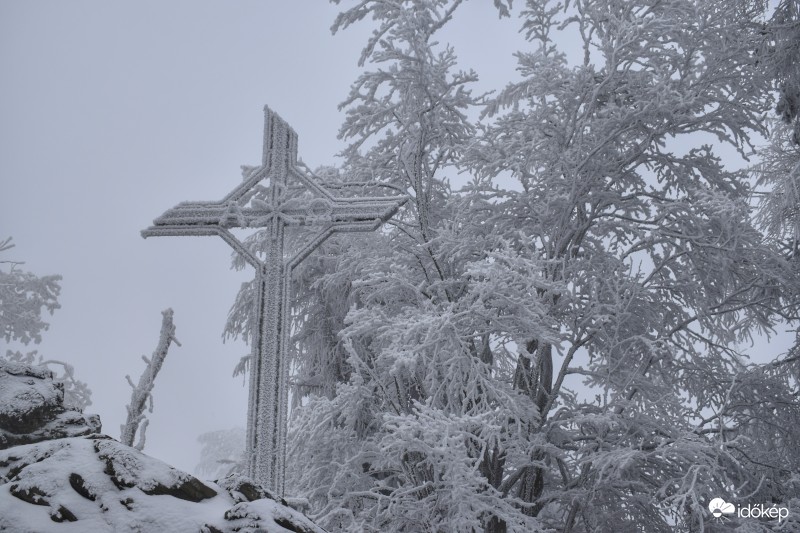 Havas, zúzmarás táj az Írott-kőről 2017.02.11.