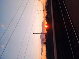 Pilis vasútállomás, naplemente