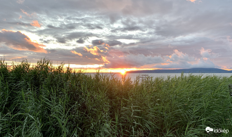 Balatonfenyves naplemente