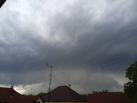 Debrecen - közeledő szupercella