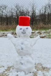 Az első kis hóemberke...