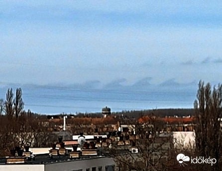 Látványos Kelvin Helmholtz felhők Győrben 