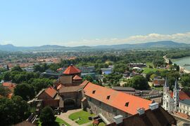 Esztergomi látkép a bazilika kupolájából 1