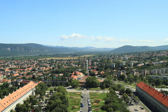 Esztergomi látkép a bazilika kupolájából 2