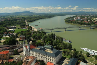 Esztergomi látkép a bazilika kupolájából 4
