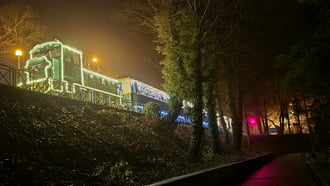 Mikulásvonat a végállomásán