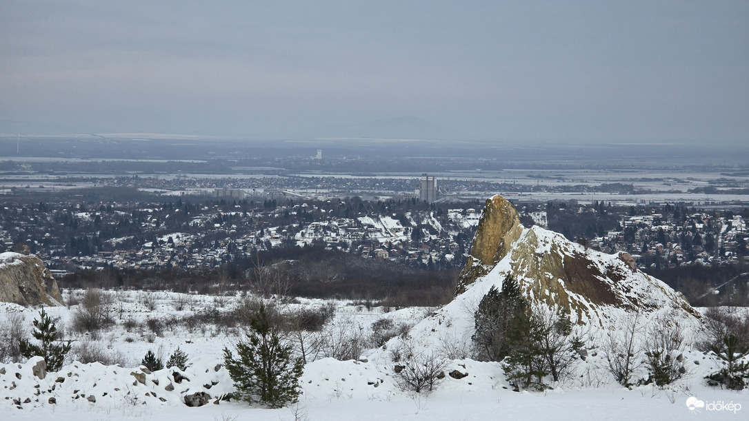 Miskolc egy része téli szemmel