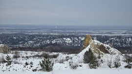 Miskolc egy része téli szemmel
