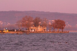 Naplementében a keszthelyi móló