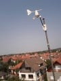 A szélmérő 13 méteren... A kilátás nagyon jó. :)