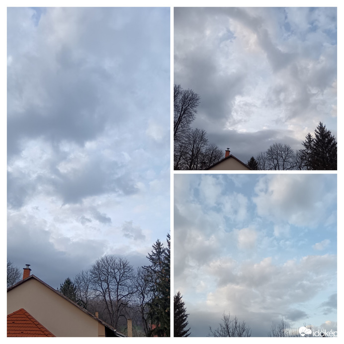 Derengő napsütés a vonuló felhők között