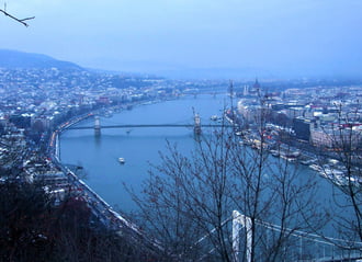 Havas, téli Budapest 