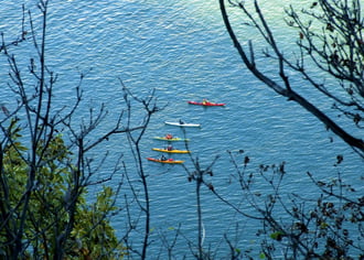 Rajthoz álltak - kajakosok a Dunán :) 