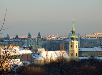 Havas, téli Budapest 