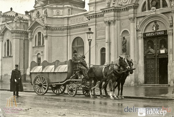 Szemetes kocsi 100 évvel ezelőtt Szegeden