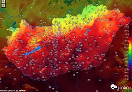 Időjárási grafikonok, térképek
