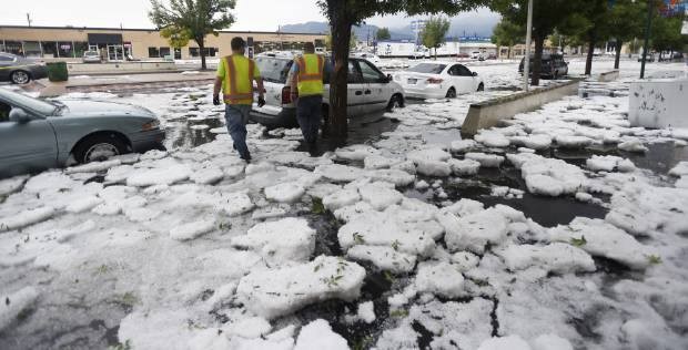 Hatalmas jégeső Colorado Springsben 4