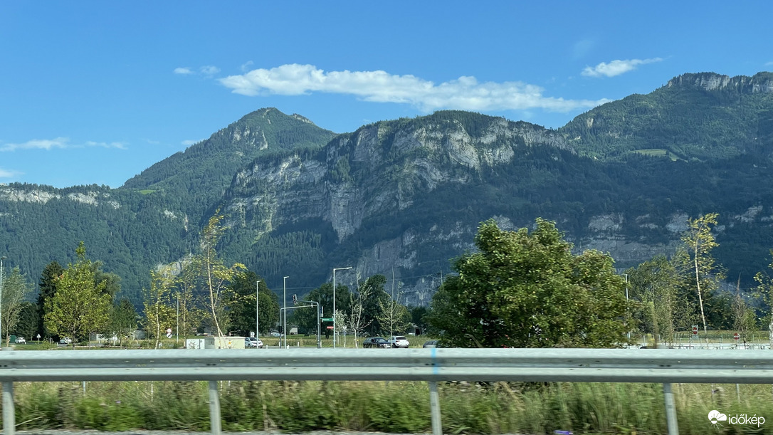 The mountains of Dornbirn.