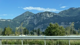 The mountains of Dornbirn.