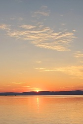 Naplemente a Balatonon
