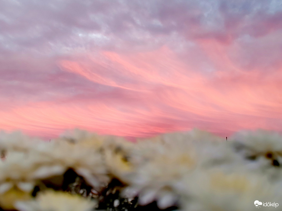 Szolnok, szeles naplemente 