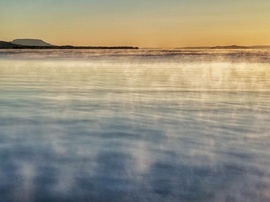 Gőzölgő Balaton