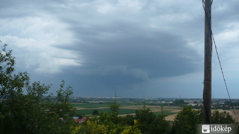 Győr felett a vihar