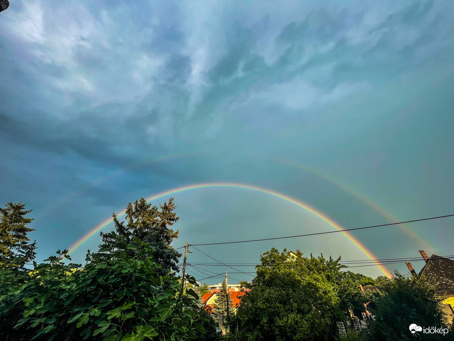 Dupla szivárvány Alsóörs felett   