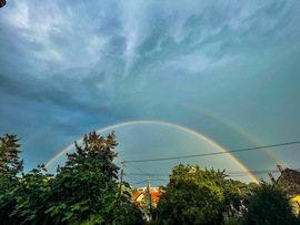 Dupla szivárvány Alsóörs felett   