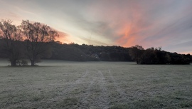 Gyúrón októberben fagyott