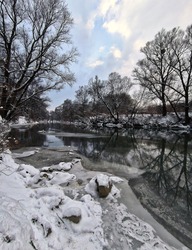 Fagyos részlet a Rábáról