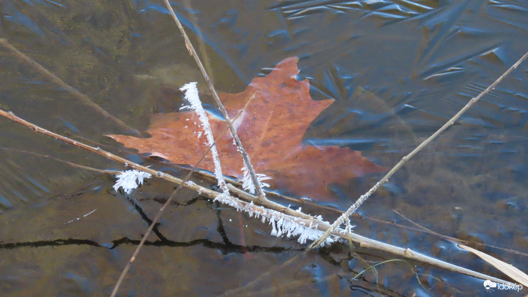 Jégbefagyva.