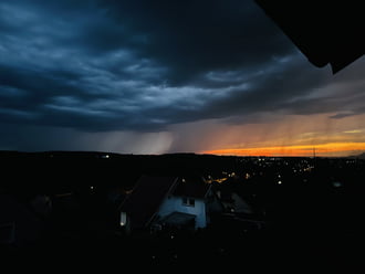 Tatabánya felett vihar