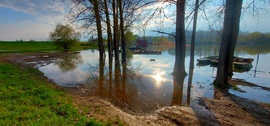 A megáradt Tisza Tiszaörvénynél 2.