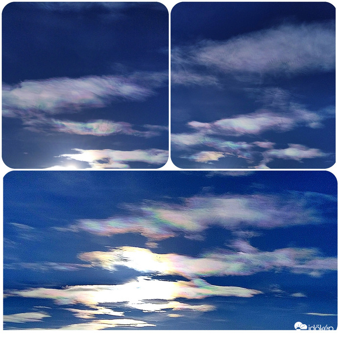 Irizáló felhők 