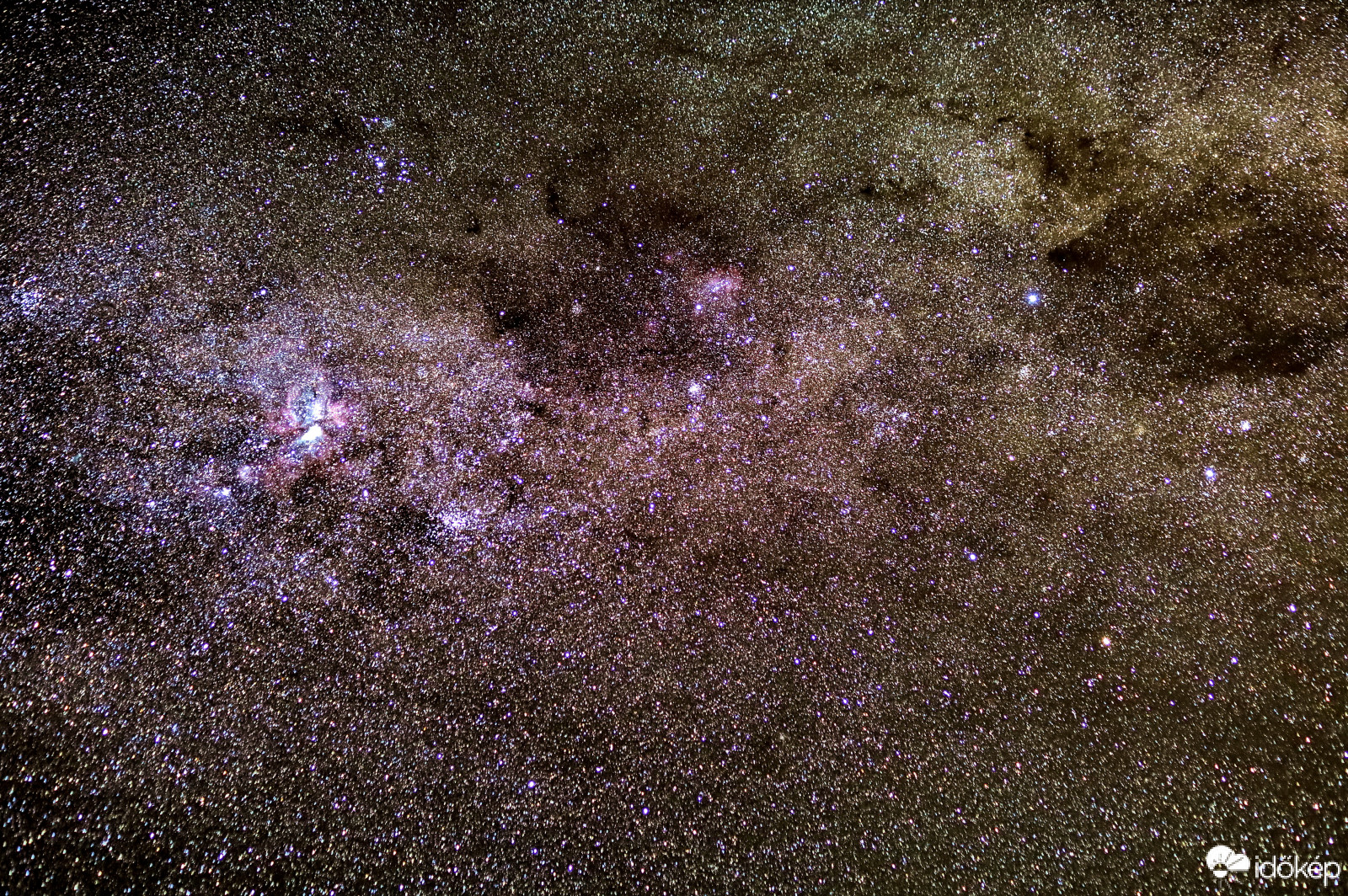 Éta Carinae térség, déli égbolt.
