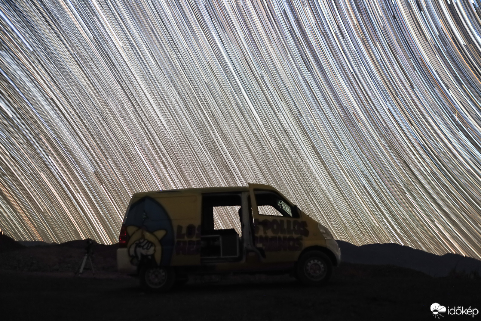 Csillagjárás Chile felett.